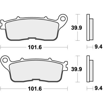 SBS 892LS BRAKE PADS SINTER