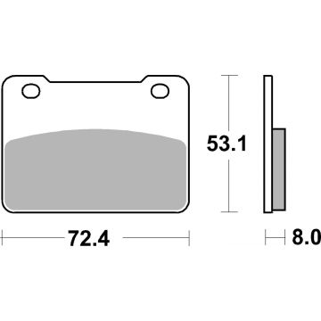 SBS 893HF BRAKE PADS ORGANIC