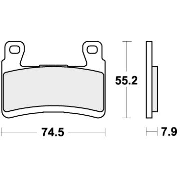 SBS 894DC BRAKE PADS ORGANIC RACING