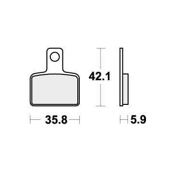 SBS 895HF BRAKE PADS ORGANIC