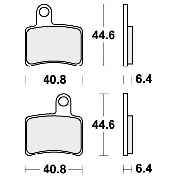 SBS 896HF BRAKE PADS ORGANIC