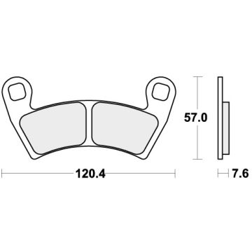 SBS 897SI BRAKE PADS SINTER