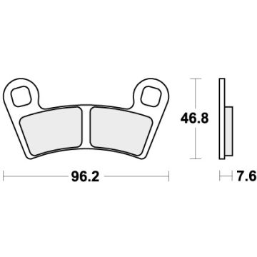 SBS 898PSI BRAKE PADS SINTER