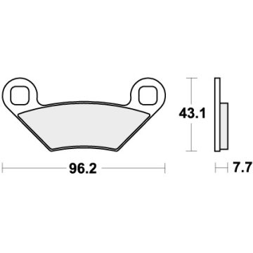 SBS 899ATS BRAKE PADS SINTER