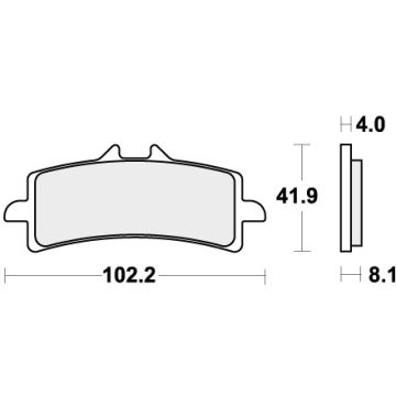 SBS 901DS-2 BRAKE PADS SINTER RACING
