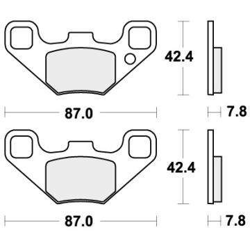 SBS 905SI BRAKE PADS SINTER