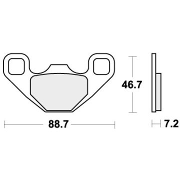 SBS 906RSI BRAKE PADS SINTER RACING