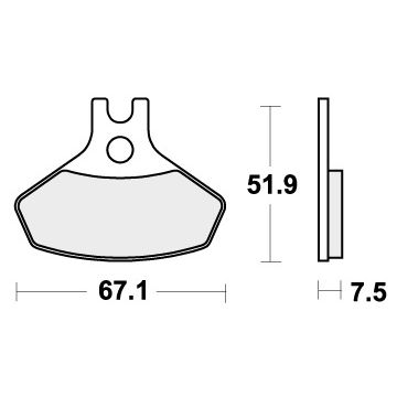 SBS 907SI BRAKE PADS SINTER