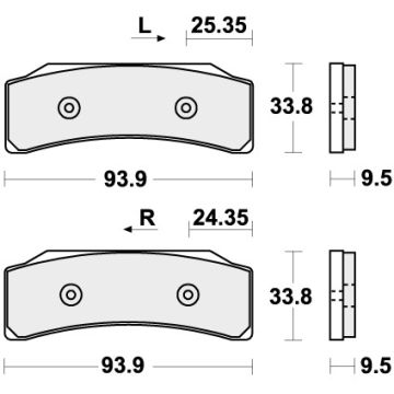 SBS 909DS-1 BRAKE PADS SINTER RACING