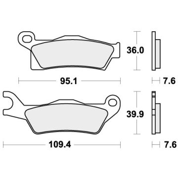 SBS 910RSI BRAKE PADS SINTER RACING