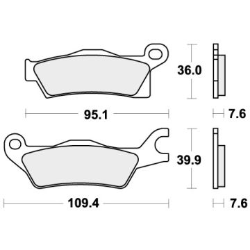 SBS 911RSI BRAKE PADS SINTER RACING