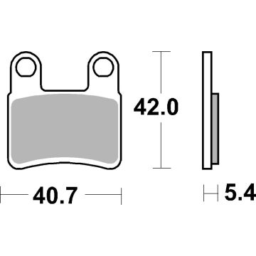 SBS 921HF BRAKE PADS ORGANIC