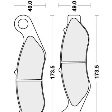 SBS 922H.HS BRAKE PADS SINTER
