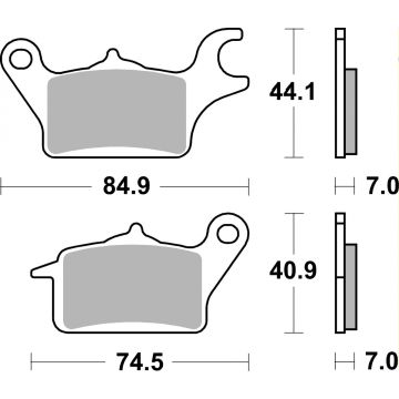 SBS 925HF BRAKE PADS ORGANIC