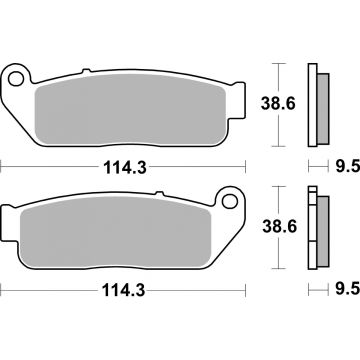 SBS 929H.CT BRAKE PADS ORGANIC