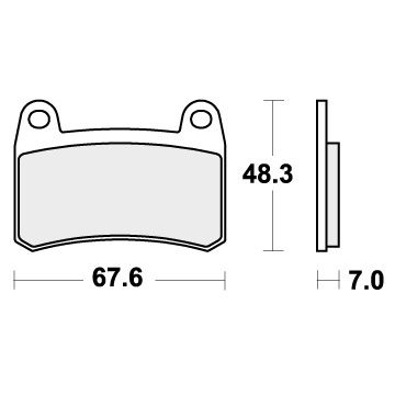 SBS 933HS BRAKE PADS SINTER