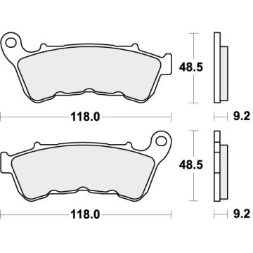 SBS 934H.HF BRAKE PADS ORGANIC