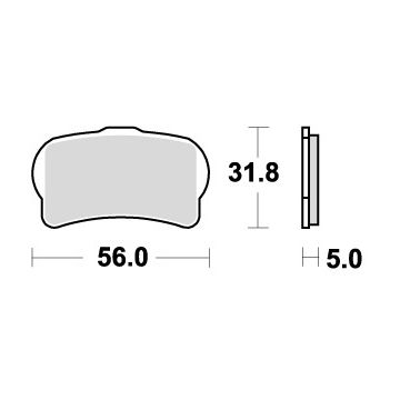 SBS 939HF BRAKE PADS ORGANIC