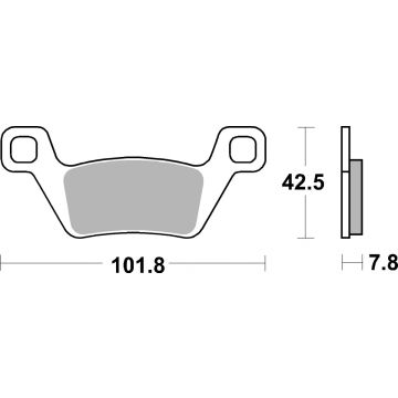 SBS 945SI BRAKE PADS SINTER