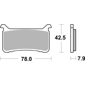 SBS 947RST BRAKE PADS SINTER SPORT