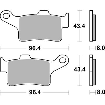 SBS 948HS BRAKE PADS SINTER