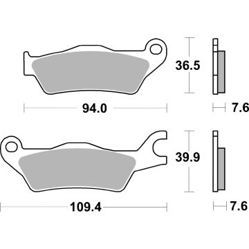 SBS 951HS BRAKE PADS SINTER
