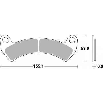 SBS 954PSI BRAKE PADS SINTER