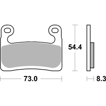 SBS 960DS-1 BRAKE PADS SINTER RACING