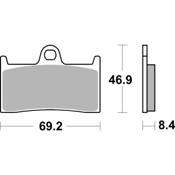 SBS 966DS-1 BRAKE PADS SINTER RACING