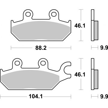 SBS 971SI BRAKE PADS SINTER