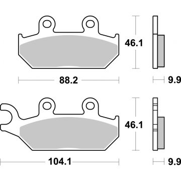 SBS 972PSI BRAKE PADS SINTER