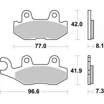 SBS 974SI BRAKE PADS SINTER