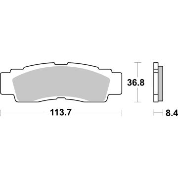 SBS 979RSI BRAKE PADS SINTER RACING