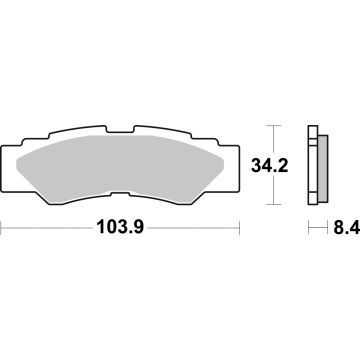 SBS 980RSI BRAKE PADS SINTER RACING