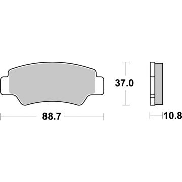 SBS 987SI BRAKE PADS SINTER