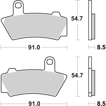 SBS 995LS BRAKE PADS SINTER